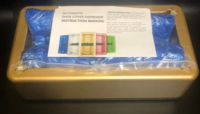 Automatischer Überschuhspender Gold Neu mit 200 Überziehern Home Office Klinik - Bild 1 von 4