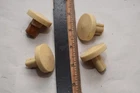 lot of 4 vintage RCA control knobs for Tube Amplifiers - CREAM OFF WHITE