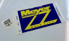 2 Snow Plow Meyer decals 1 E60 Decal + 1 Mini Torque Pump E-60 QUICK LIFT MP4 e6