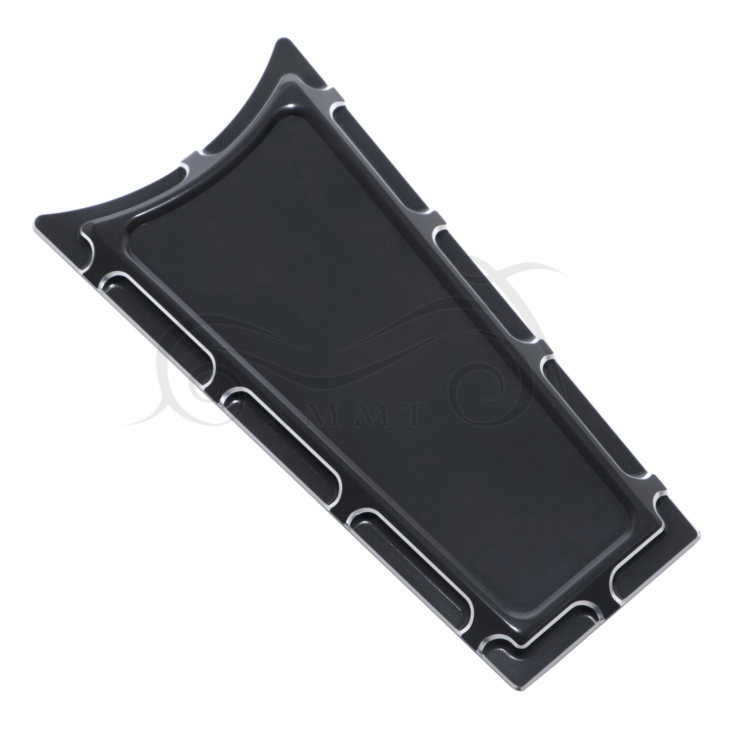 Black Aluminum Fuel Door Cover Dash Insert For Harley Electra Glide EFI