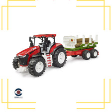 Bruder trattore con rimorchio  forestale 3 tronchi 03453 trattore mezzo agricolo