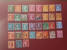 TIMBRE STAMP FRANCE SEMEUSE LIGNEE et CAMEE -NEUF-OBLITERE - PREOBLITERE 1906-30