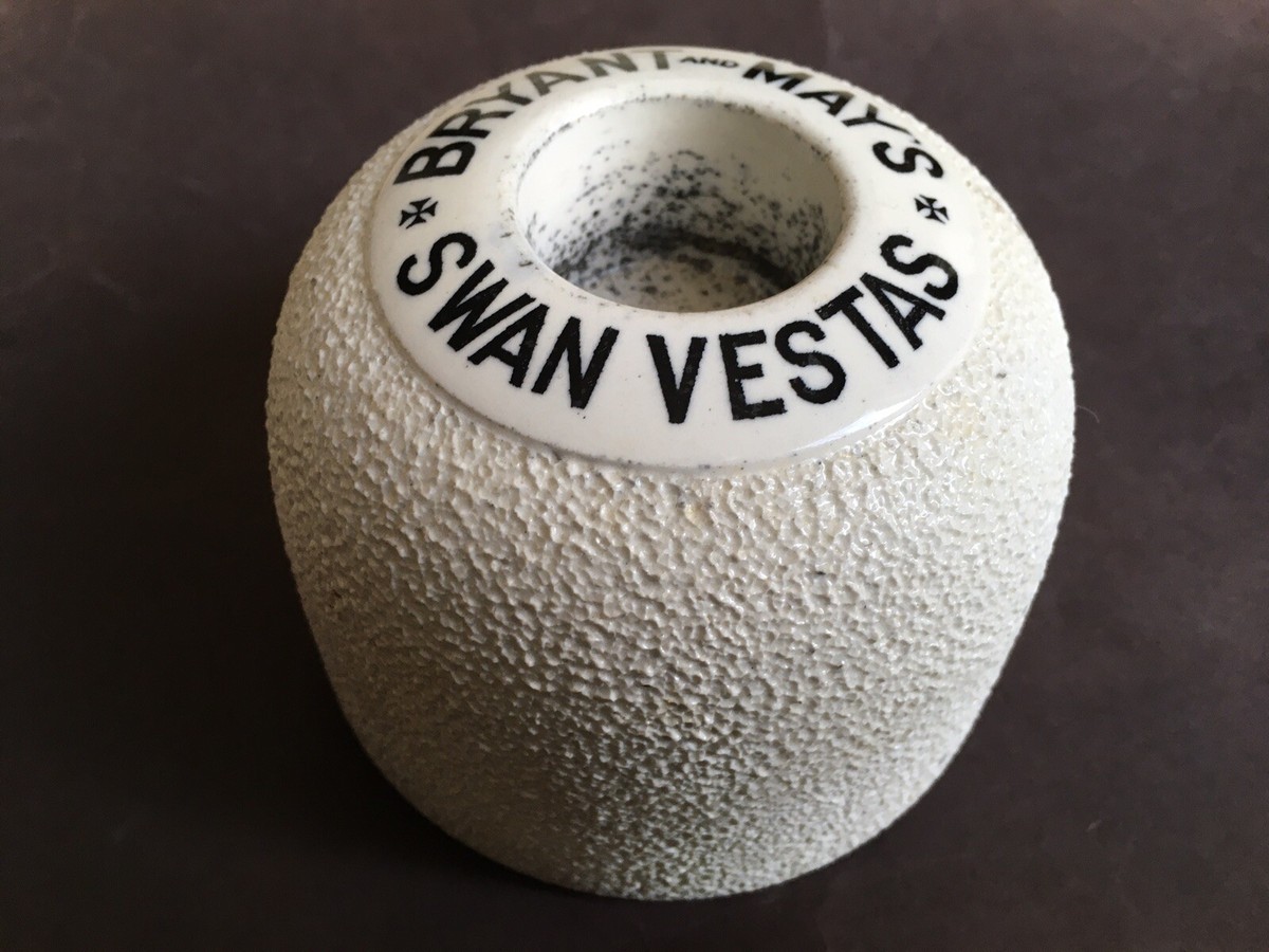 英国 SWAN VESTAS Bryant & May 琺瑯 看板 マッチ C1920s VINTAGE BRYANT AND MAY'S SWAN VESTAS CARLTONWARE ADV