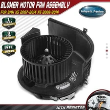 HVAC Blower Motor Fan Assembly with Resistor for BMW X5 2007-2014 X6 2008-2014