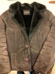 guess brown coat