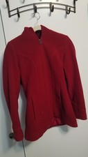 Jason Kole Womens Small Red Hooded Zip Up Jacket