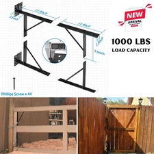 Anti-Sag Wooden Fence Gate Corner Frame Kit for Chicken Coop Shed Door Window