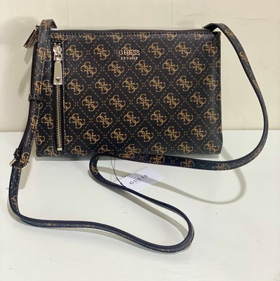 guess double zip sling bag