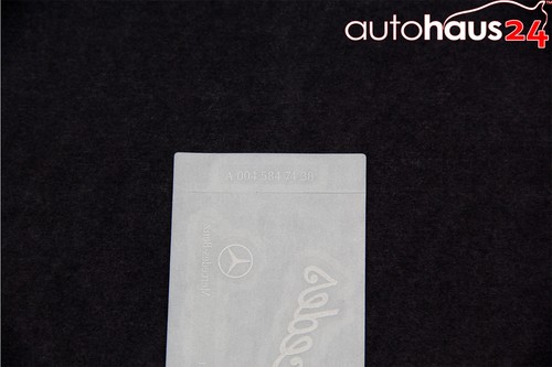 MERCEDES CLEAR WINDSHIELD GLASS DECAL STICKER SIGNATURE SIGNED BY ...