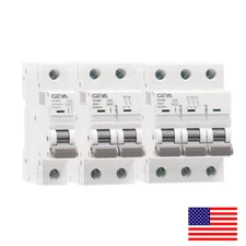 GEYA MCB 1/2/3P Mini Circuit Breaker Type C 6 10 16 25 32 40 50 63 80 100 125Amp