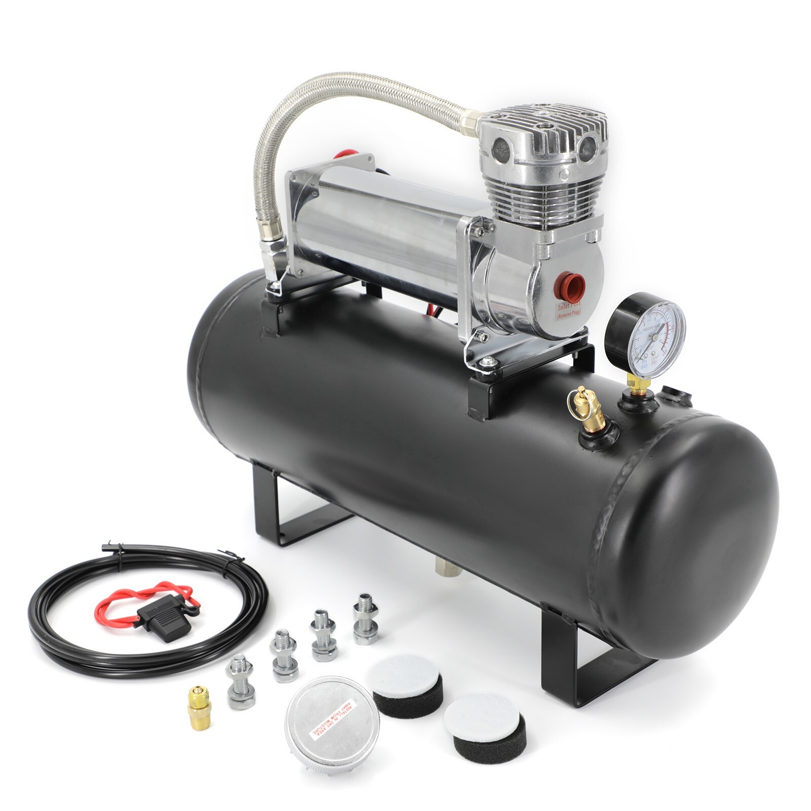 1.5 Gal Air Tank 200 Psi Compressor Onboard System Kit For Train Horn ...