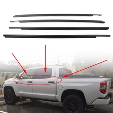New OEM 2007-2021 Toyota Tundra Crew Max 4pc Door Belt Molding Weatherstrip Kit