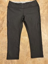 Marika Sport Gray Geometric Yoga Leggings Size Large 12-14