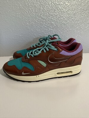 Nike x Patta Air Max 1 Dark Russet Turquoise Men s Size 11