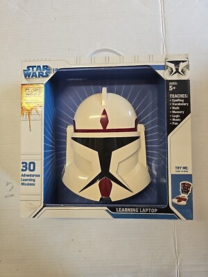 2008 Star Wars Clone Wars Learning Laptop Commander Fox Interactive Games ~C2