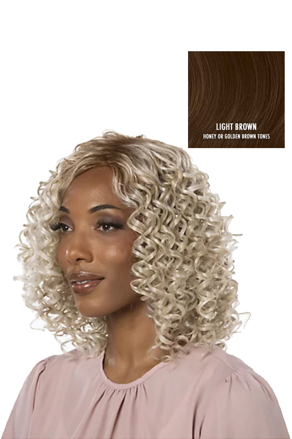 Синтетический парик Toni Brattin с текстурированными локонами, поддающийся термической обработке, Светлый, Brn, Рег