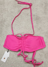 Shade  Shore Women's Small 4-6 Bikini Top Pink Bralette Swimsuit Top NEW