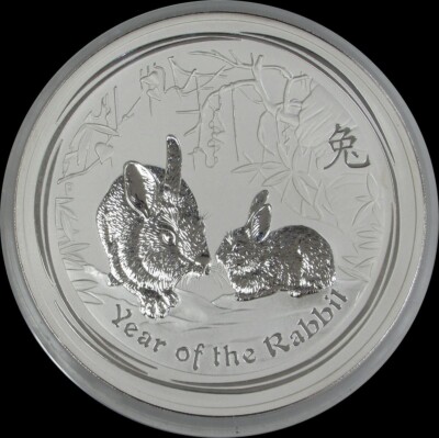 2011 P SILVER AUSTRALIA $30 LUNAR YEAR OF THE RABBIT KILO COIN IN ...
