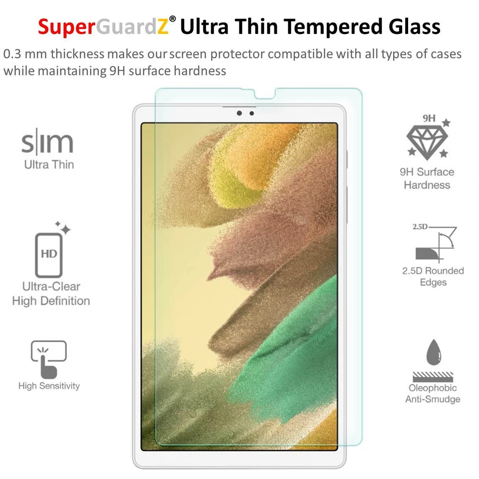 Tempered Glass Screen Protector Guard For Samsung Galaxy Tab A7 Lite (2021) - Image 3 of 4