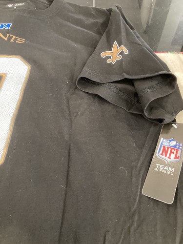 MENS NFL APPAREL NEW ORLEANS SAINTS DREW BREES #9 S/S JERSEY SHIRT 2XL NWT - Picture 3 of 4