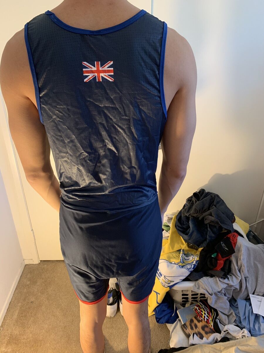 Team GB UK Rowing XL Great Britain Crew Team Unisuit Singlet Team GB UK Rowing XL Great Britain Crew Team Unisuit Singlet
