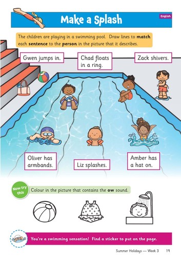 Ages 4-5 Summer Holidays Activity Workbook - for kids Reception & Year 1 CGP - Imagen 5 de 9