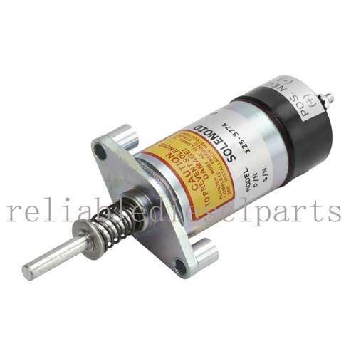For Caterpillar 3204 3304B 3306 3306B Fuel Stop Solenoid Valve 125-5774-24V - Picture 6 of 7