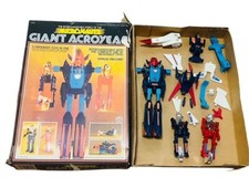 Giant Acroyear Micronauts Action Figure Vtg Robot 1977 Mego Set Box Robot RARE