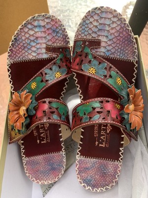 Spring Step L'Artiste Women's Vardi Slide Sandal Purple EU 39 / US 8.5