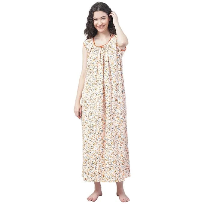 MZROCR Cotton Nightgowns for women Soft Sleeveless Night gown Long  Nightdress for Ladies Button Down Pajama Dress Sleepwear at Amazon Women's  Clothing store