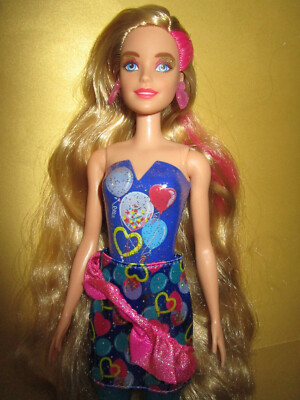 B121) SÜSSE BLONDE COLOR REVEAL PARTY BARBIE MATTEL ORIGINALE KLEIDUNG NEUWERTIG