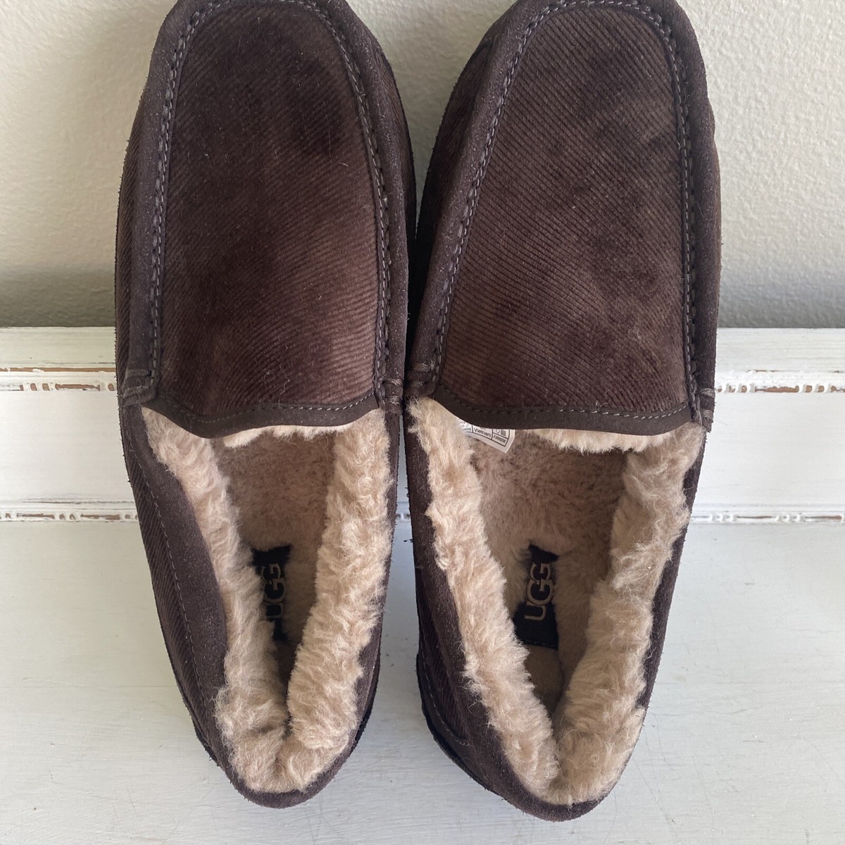 UGG Plush Men\'s Slipper Ascot Corduroy II Lined Stout Brown US 7 UGG Plush NEW Men main image 2