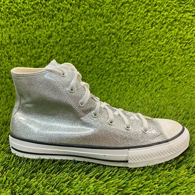 Converse Chuck Taylor All Star Hi Boys Size 6Y Gray White Walking Shoes Sneaker