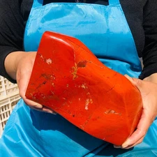 8.8LB TOP Natural Red jasper Quartz Crystal mineral specimen Healing Decoration