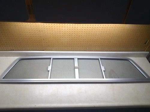 VTG OEM GM Rear Slider Glass Tinted, 1973-91 Squarebody Trucks, Aluminum Frame,