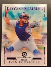 2025 Panini Boys of Summer #21 Ivan Rodriguez Purple 27/49