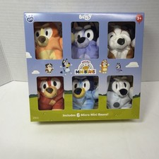 Bluey Mini Beans Plush Micro 6 Pc Build-A-Bear Socks Rusty Bingo 2026 New