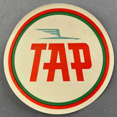 TAP Air Portugal Vintage Original Airline Gepäck Etikett Gepäck