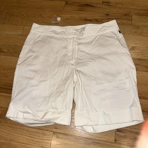 BNWT Women's WHITE Bermuda Nicla Napapijri SHORTS BRAND NEW WITH TAGS