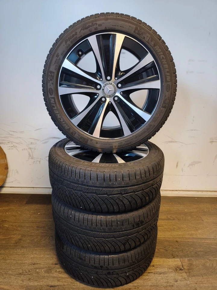 4 Winterreifen 245 45 R18 Mercedes E Klasse W213 S213 18" Alufelgen - Bild 2 von 4