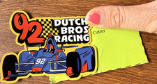 Dutch Bros Racing 1992 Vehicle Decal Sticker Blue Red Yellow Black Indy 500