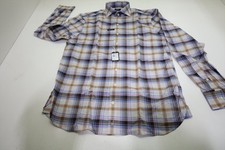 Johnnie-O Golf Rilling Button Down Mens Size Medium Light Gray New INV12987738