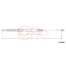 2x Handbremsseil hinten für Seat Altea 5P1 XL 5P5 Leon 1P1 | 24535438