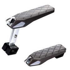 Folding Car Door Step Vehicle Pedal Ladder for Roof Access, Dark Grey