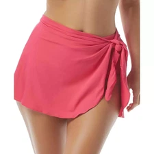 Contours Coco Reef Sarong Skirt Bikini Bottom Size XL Dragon Fruit Pink New