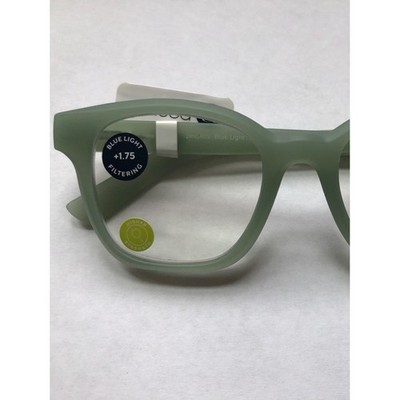 NEW Green Zinnia Peepers Blue Light Filter Glasses +1.75