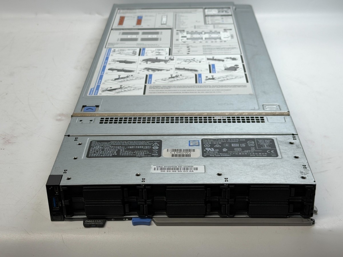 Dell PowerEdge MX740c Blade 2x Heatsinks 2x Xeon Gold 5117 NO RAM