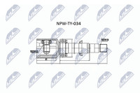 NTY NPW-TY-034 Gelenksatz, Antriebswelle Vorne Links FüR Toyota