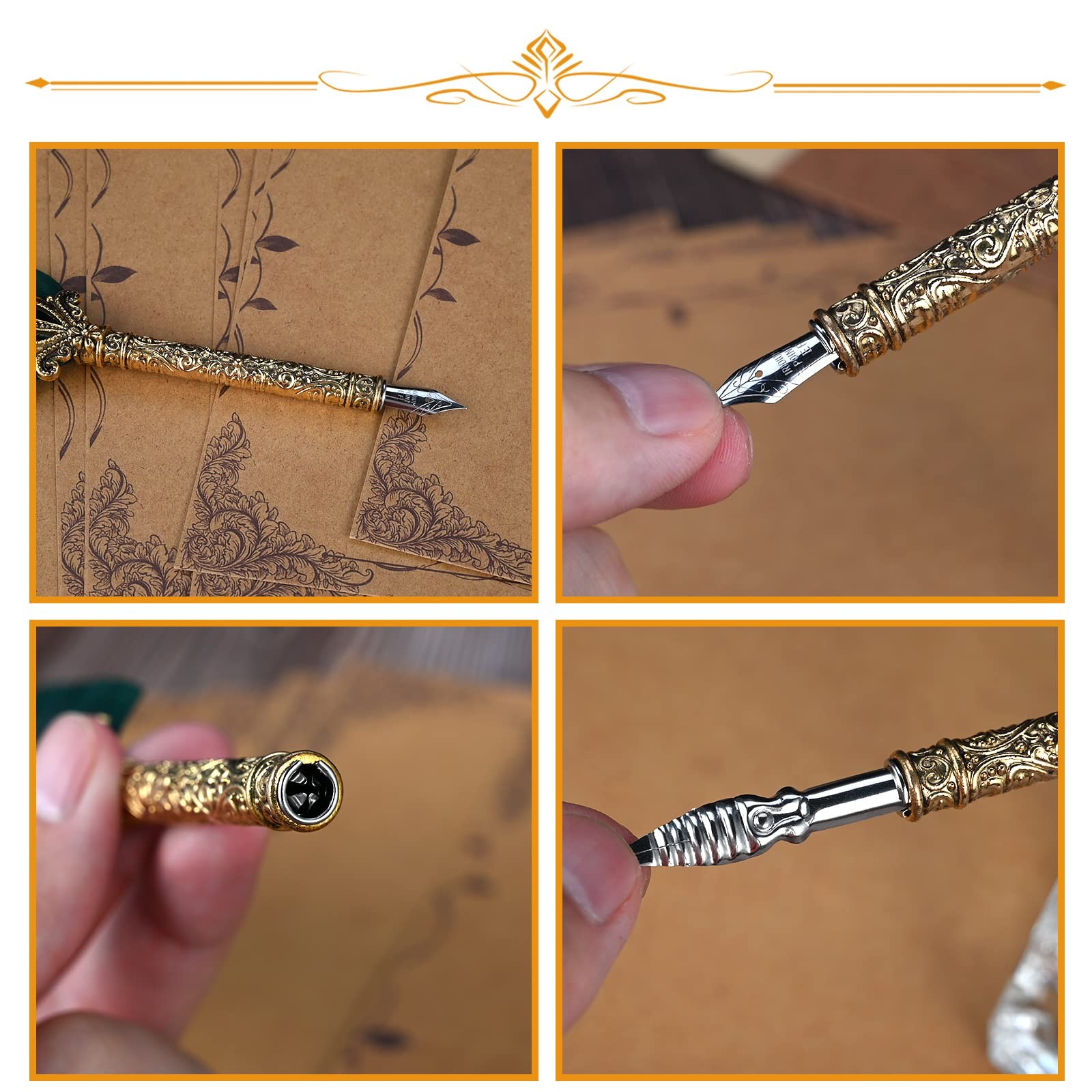 Kit calligraphie pour initiation à l'écriture créative et invitations