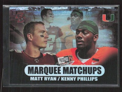 2008 Press Pass SE #MM-1 Matt Ryan / Kenny Phillips Marquee Matchups (M)